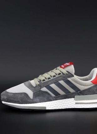 Adidas zx 500 grey white red кросівки адідас чоловічі, кросовки мужские адидас, кросівки чоловічі адідас