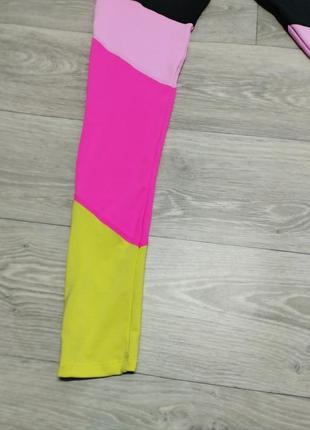 Подростковые спортивные лосины m&s цветные леггинсы для девочки7 фото