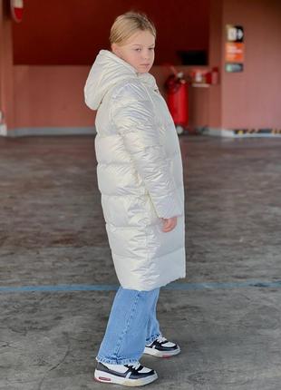 Зимний пуховик, пальто куртка из ветро водонепроницаемой плащевка р-ры 146-164&gt;3 фото
