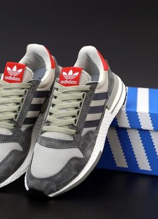 Мужские кроссовки адидас adidas zx 500 grey, чоловічі кросівки адідас