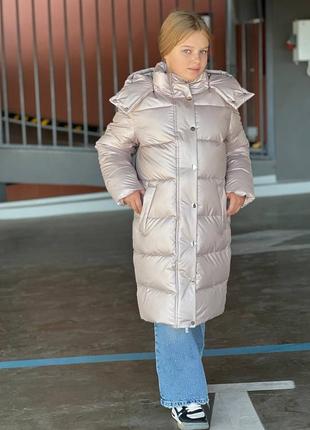 Зимний подростковый женский пуховик, пальто, куртка очень теплая р-ры 146-164+