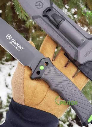Ніж нескладний ganzo g8012v2-gy сірий