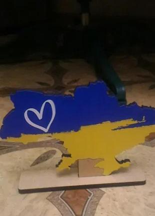 Статуетка україна,карта україни дерев'яна