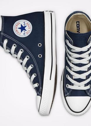 Converse кеди високі сині класичні новий