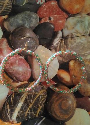 Серьги кольца