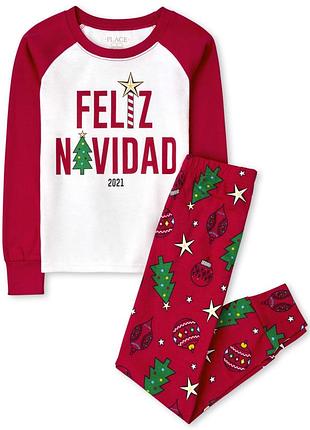 Новорічна піжама children's place 112-118 см, 100% бавовна