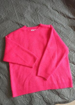Трендовый свитер zara, р.l, оверсайз.7 фото