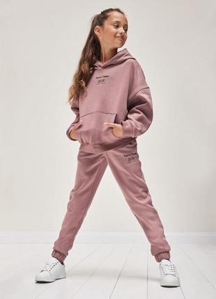 Теплий дитячий худі pepperts, 134/140, 146/152, 158/164, рожевий