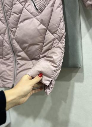 Куртка курточка зимова пальто пуховик пуффер рожева парка л м l m 38 408 фото