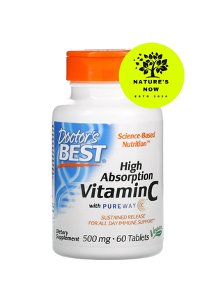 Витамин с pureway 500 мг с высокой усваевомостью - 60 капсул / doctors best