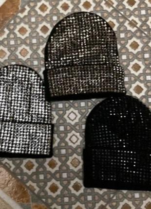 Шикарные шапочки в камнях, люкс качество, стамбул, размер универсальный с-л.5 фото