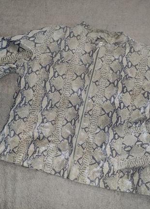 Kit 2004616 кожаная куртка под питона