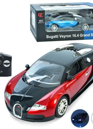 B14 машина на радіокеруванні, bugatti, 1:14, акумулятор, гумові колеса, usb, 2 кольори, світло, коробка