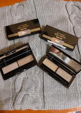 Max factor real brow duo kit набір для корекції брів 001 fair2 фото