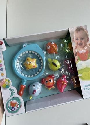 Іграшка для ванни, рибалка в подарунок,ігри для найменших,рибки6 фото