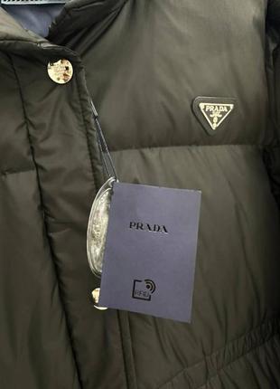 Шикарная куртка пуховик в стиле prada4 фото