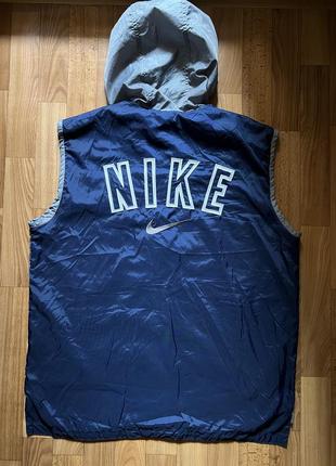 Чоловіча вінтажна легка жилетка nike1 фото