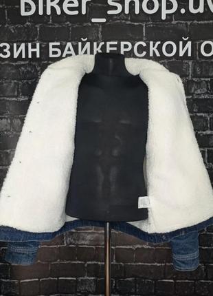 Куртка, куртка джинсова, шерпа, куртка джинсова на хутрі, denim, sherpa, мото куртка, куртка зимова7 фото