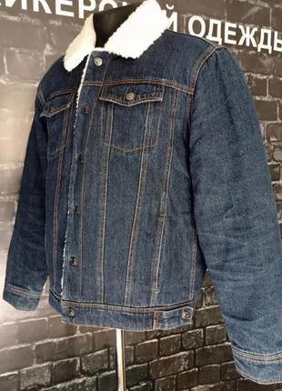 Куртка, куртка джинсова, шерпа, куртка джинсова на хутрі, denim, sherpa, мото куртка, куртка зимова5 фото