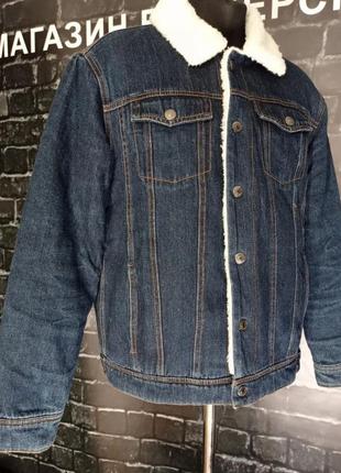 Куртка, куртка джинсова, шерпа, куртка джинсова на хутрі, denim, sherpa, мото куртка, куртка зимова4 фото