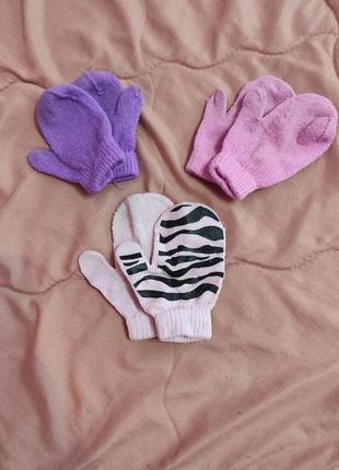 Рукавиці рукавички для маленьких варежки1 фото