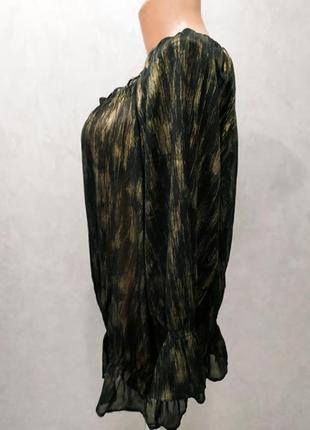467.вишукана блуза у чорно-золотому кольорі англійського бренду david emanuel4 фото