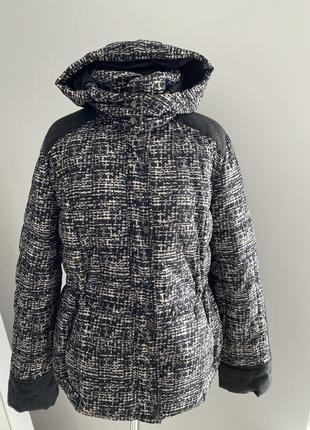 Красивая куртка на синтепоне комбинированная хл 146 фото