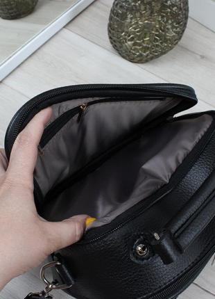 Женская классическая маленькая сумочка черная2 фото