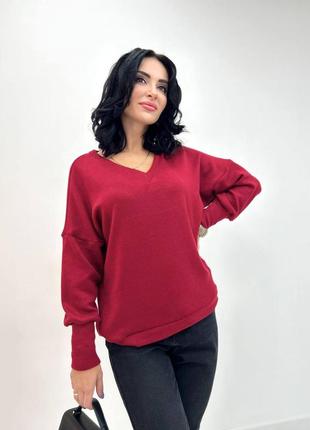 Женский пуловер из ангоры, норма и батал6 фото