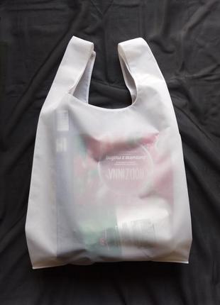 Эко-сумка для покупок, многоразовый еко пакет майка из ткани, шопперы, торбы, сумки для покупок7 фото