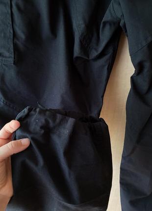 Плотные, чёрные мужские карго штаны sarma, размер l4 фото