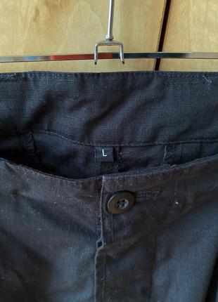 Плотные, чёрные мужские карго штаны sarma, размер l6 фото
