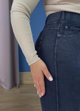 Суперові стрейч джинси на морози розміри від хs до 5xl1 фото