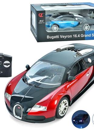 Детская машина bugatti veyron на радиоуправлении на аккумуляторе с usb-зарядкой в подарочной упаковке