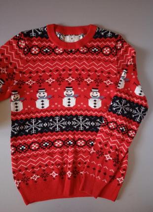 Новогодний свитер свитер мирор рождественский принт next3 фото