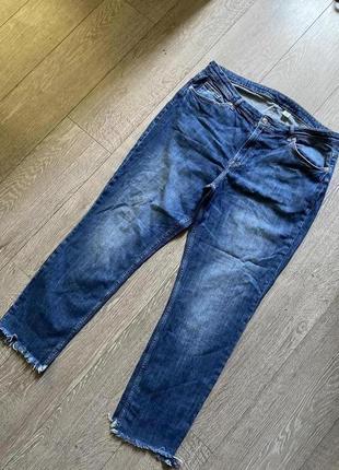 Стильные джинсы батал с высокой посадкой размер 20/3-4 хл