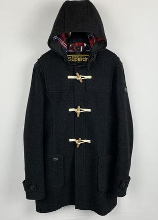 Пальто з капюшоном дафл superdry