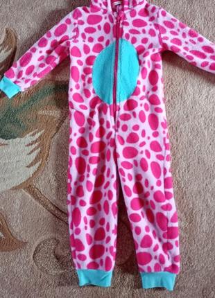 Пижама ромпер человекик флис
