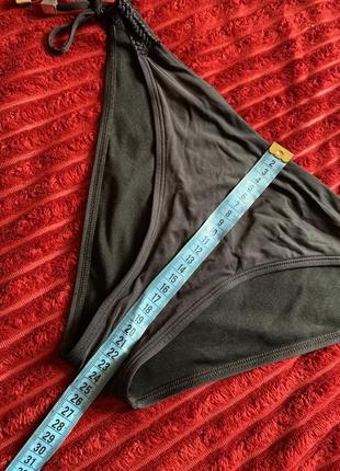 🍓 черные высокие плавки с прорезями и плетением, низ от купальника censored l-xl5 фото