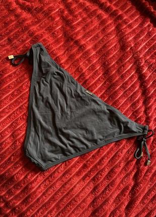 🍓 черные высокие плавки с прорезями и плетением, низ от купальника censored l-xl6 фото