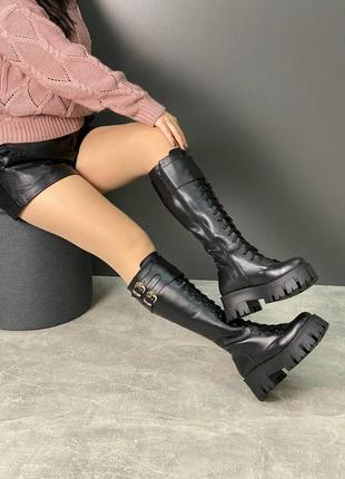 Кожаные сапоги берцы осень/зима,36-41,цвет на ваш вкус