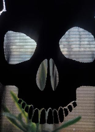 Карнавальний комбінезон скелет люмінесцентний світиться у темряві череп6 фото