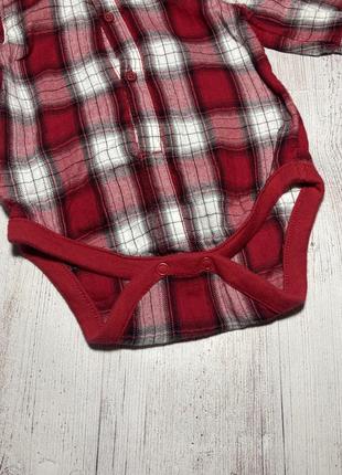 Боди рубашка 0-3 мес 2