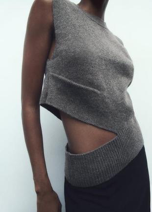 Black friday zara трикотажний светр жіночий7 фото
