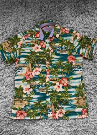 Рубашка в гавайском стиле мужская