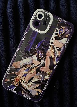 Чехол iphone 11 с принтом genshin impact (сайно, cyno)