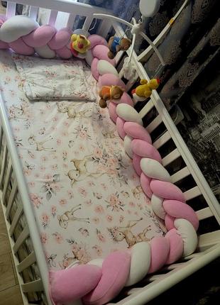 Коса бортик в дитяче ліжечко1 фото