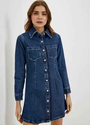 Джинсовое платье levis1 фото