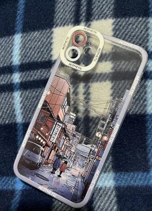 Чехол iphone 11 с принтом японские улицы