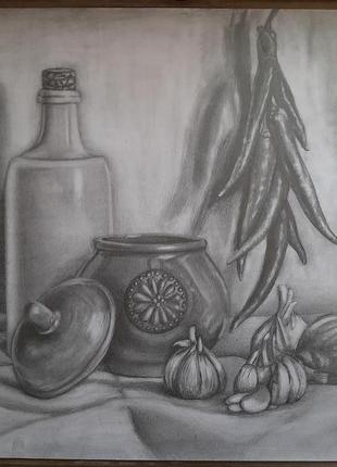 Рисунок карандашом, натюрморт